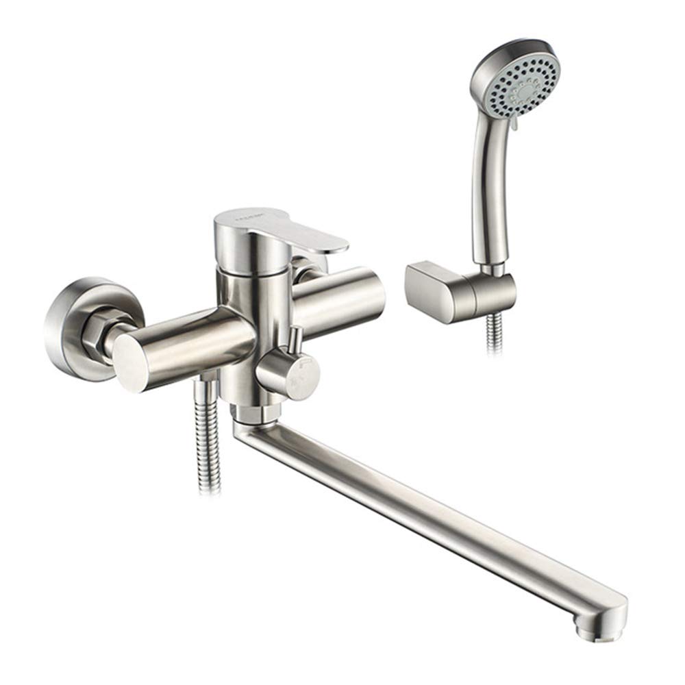Mitigeur d'eau de robinet mural de baignoire avec douchette anti-calcaire et durable