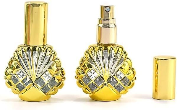 Mini butelki podróżne na perfumy, atomizer do perfum 2 szt. 14 ml przenośne opakowanie podróżne z możliwością wielokrotnego napełniania przenośne puste butelki trójkątne szklane butelki z rozpylaczem