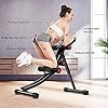 ONETWOFIT Core&Abdominal Trainers Abdominal Workout Machine, Height Adjustable Home Ab Trainer with LCD Display OT129