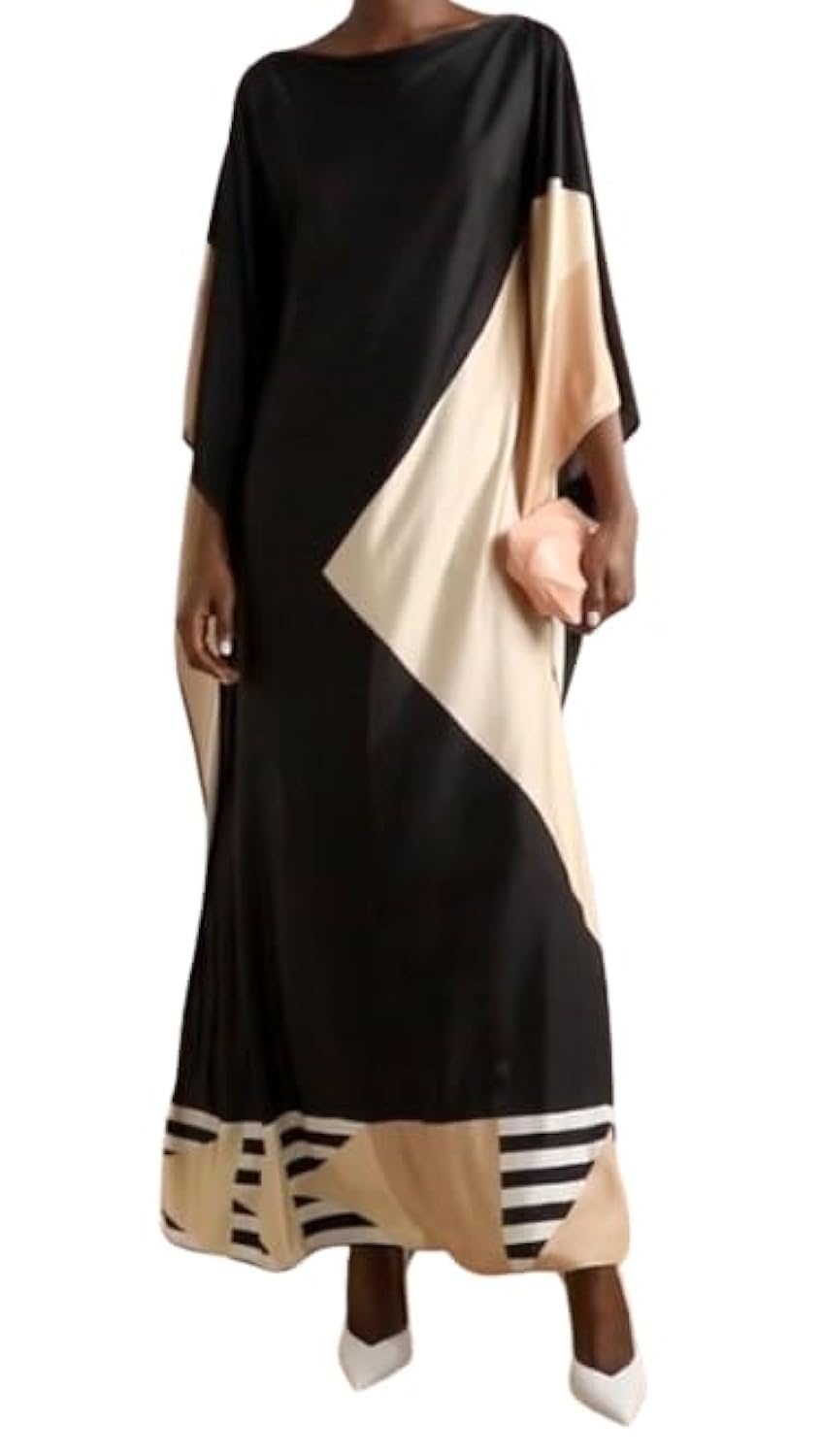 Style Printed Soft Satin Silk Casual Wear Kaftan For Women,street Wear Kaftan Boat Neck Silk Caftan Dress.