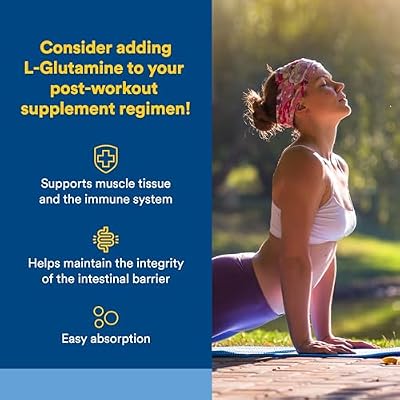 Natural Factors, Micronized L-Glutamine 1000 mg, Supports Muscles and Immune Function, 180 Capsules