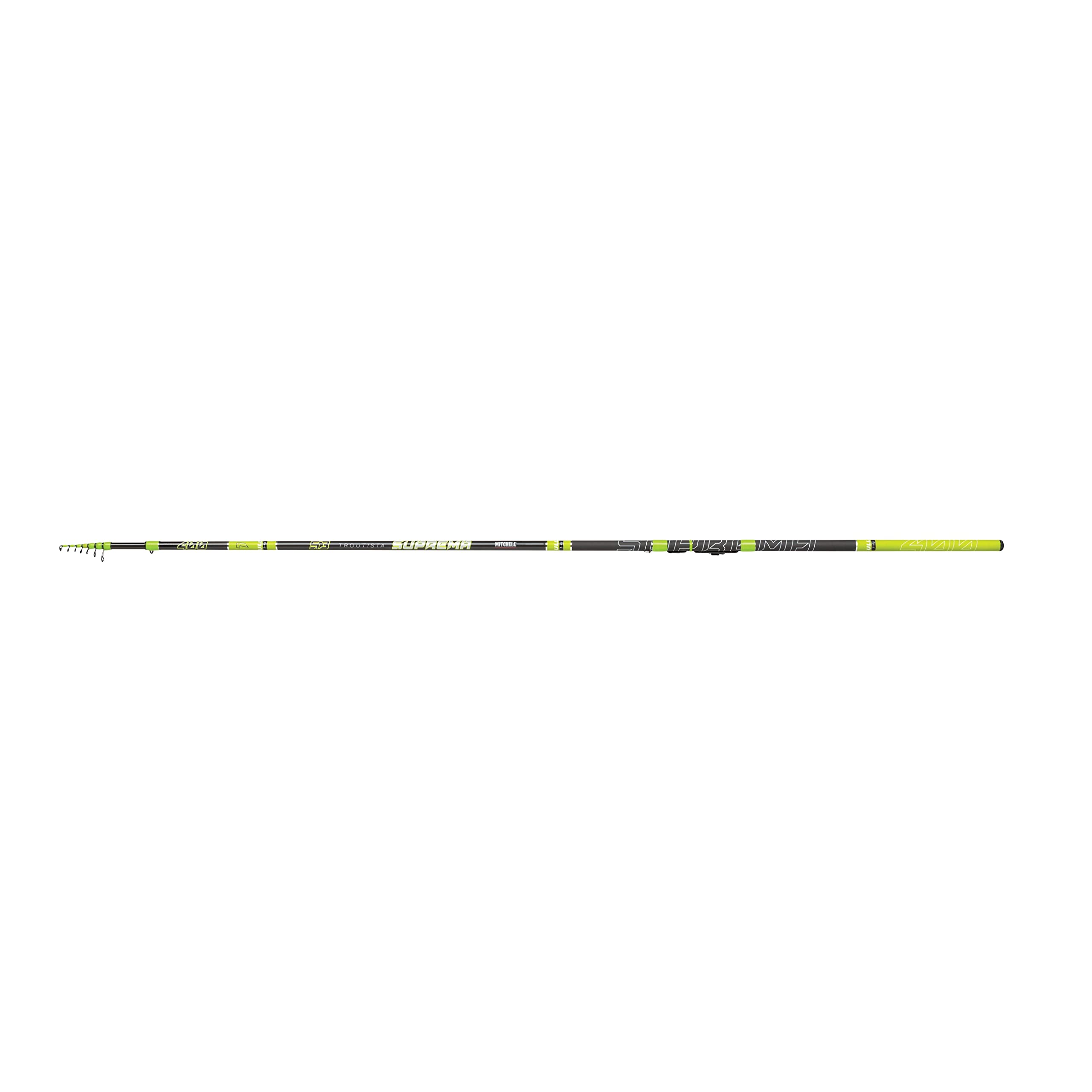 Mitchell Suprema™ Troutista S3 Canna | Canna da pesca alla trota in carbonio M30 con fusto leggero e reattivo | 11 azioni per la pesca agonistica e in lago | 4 m, 15-35 g