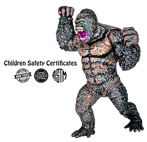 Twcare 8Pcs Attacking King Kong Vs Godzilla Toys 2021 Movable Joint Action Figures King Of The Monsters Birthday Dinosaur Kid Gift Cake Toppers #TOP2