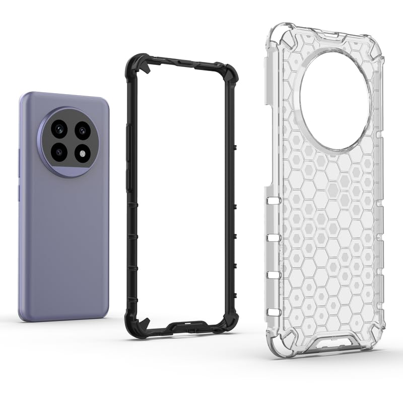 Image of Plastic Bumper Back Case Cover for Realme 13 Pro 5G / Realme 13 Pro Plus 5G (Transparent)
