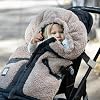 7AM Enfant Stroller Blanket 212 - Adjustable Baby Car Seat Zipped Blanket for Babies Winter, Unisex Multi Purpose Fleece Lined Warm Hooded Toddler Footmuff Water Repellent | (6M - 4T)