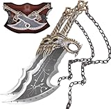 Wuton Blades of Chaos Real Full Metal,21inch Stainless Steel,1:1 Replica from The Game Weapon Prop