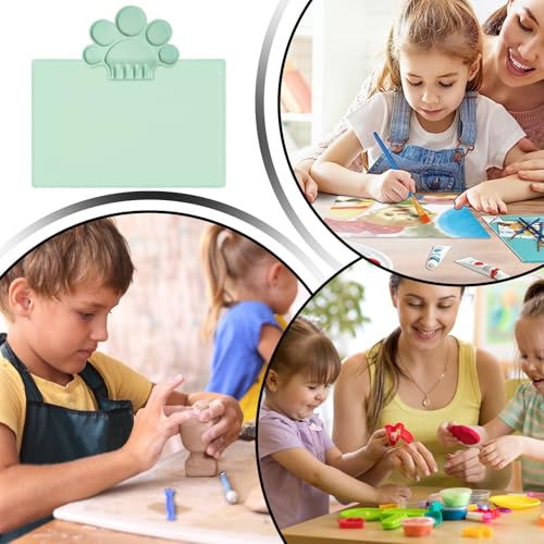 Alfombrilla de pintura de silicona para manualidades escolares y tardes de dibujo en casa 6