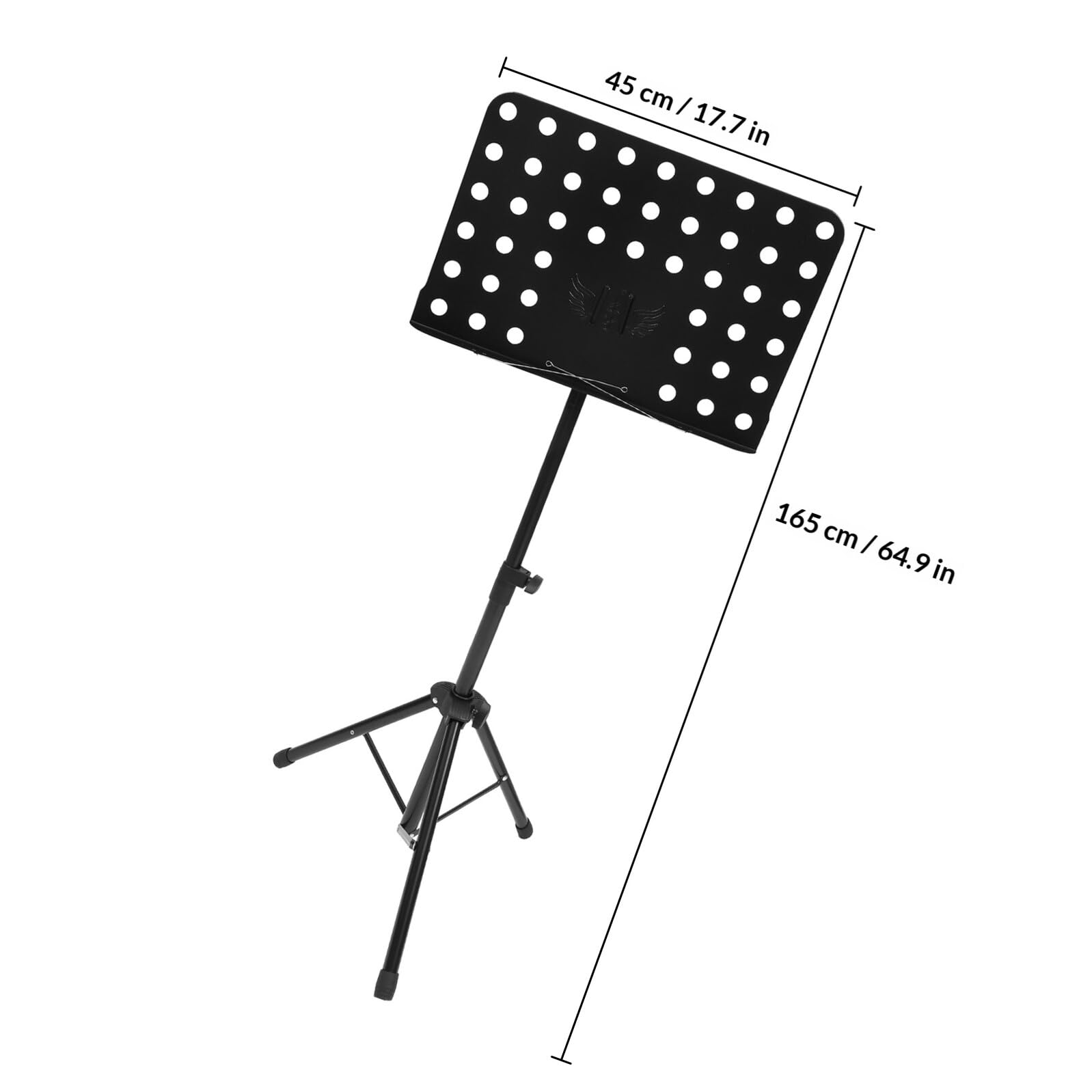 POPETPOP Soporte para Atril de Partituras Plegable y Manos Libres en Acero Ligero y Abs Negro para Tocar Guitarra o Cocinar Comodidad