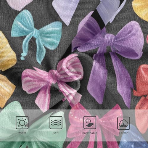 Wusikd Colorful Bows (2) Girls' Underwear Cotton Girls Briefs Soft Toddler Underwear 2T3