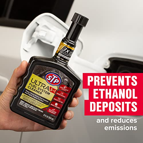 Stp Ultra 5 In 1 Fuel System Cleaner And Stabilizer, System Fuel Cleaner Deep Cleans Fuel System And Fights Engine Friction, 12 Oz #TOP4