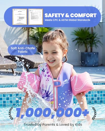 Image of Gogokids Puddle Float Jumper 33-66 Pounds, Toddler Swim Vest Kids Floaties