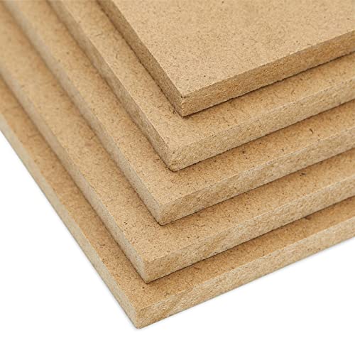0.25" Thick Blank Mdf Chipboard Sheets For Painting, Arts And Crafts (8 X 10 In, 12 Pack) #TOP4