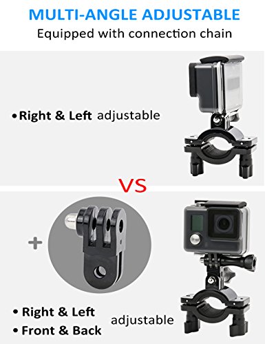 Kolasels Pipe Clamp Mount, Bike Handlebar Camera Mount For Gopro Hero 9/8/7/6/5/4/3+/3/2/1 #TOP1