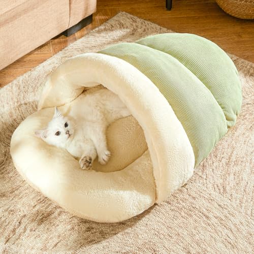 Cat Bed - Cat Cave Bed for Indoor Cats and Small Dogs, Cute Slipper Cat Cave Bed Cat House, Cozy...