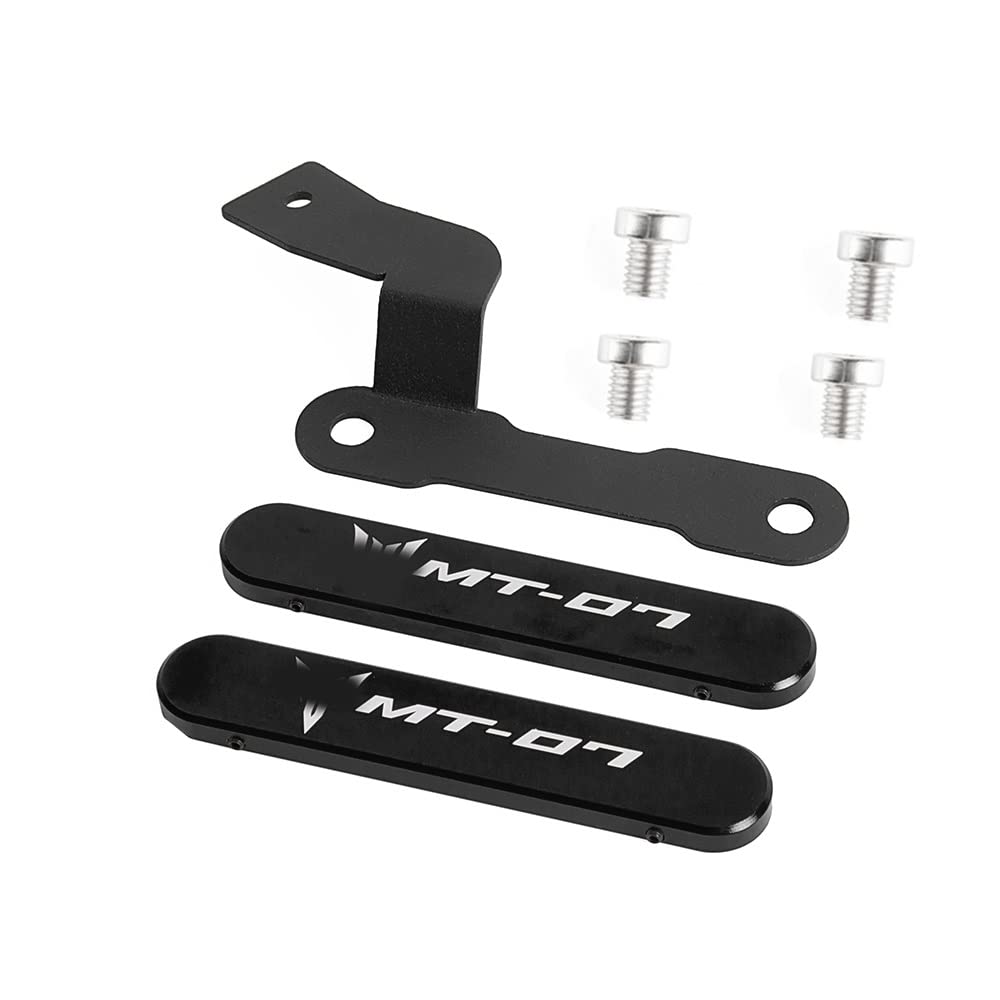 Aluminium-Motorrad-Beifahrer-Fußrasten-Entfernungs-Kit Hintere Ölmodifikationshalterung Für Yamaha MT07 MT-07 2014 2015 2016 2017