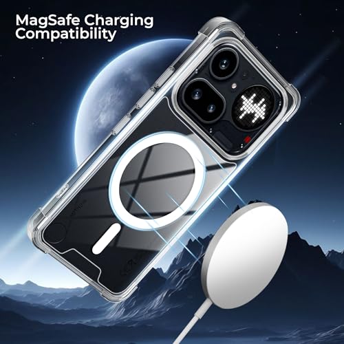 Image of A rtistque Clear Back Cover Case for Nothing Phone 4a Pro 5G | Compatible with Mag-Safe | Premium Cover | Shockproof TPU Bumper | Slim Protective Design | Nothing Phone 4a Pro Back Cover - Transparent