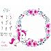 Produktbild Baby Monatliche Meilensteindecke Netter Tierbaby Meilenstein Decke Rosa Girlande Foto Hintergrund Tuch Neugeborene Speicher Hintergrund Teppich Neugeborene Baby Fotografie Requisiten DIY verpack