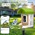 NEEZUKAR Smart Bird Feeder with Camera Solar Powered, AI Species Identification, 2K HD Video, Instant Arrival Alerts, Weatherproof Design for Outdoor, Best Gift for Bird Lovers(Green)