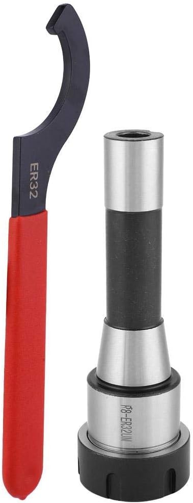 High Accuracy R8-ER32 Collet Holder Milling Cutter Tool + 1Pcs Hook Wrench Set Morse Taper Holder