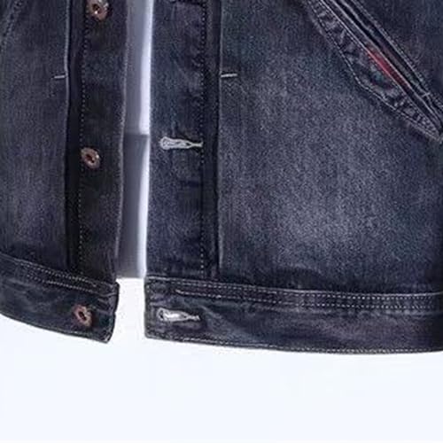Men's Retro Denim Jacket Men Vintage Regular Fit Jean Jacket Trucker Denim Jackets2