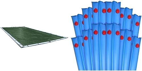 Miniatura 9 de Robelle 321632R Cubierta de piscina de invierno con tubos, Dura-Guard, piscinas enterradas de 16 x 32 pies