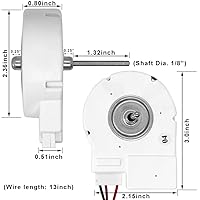Vista 3 de 50240401000Q 12V 4W Refrigerador Evaporador Motor Motor Reemplazo para Samsung Nevera/Midea/Frigidaire Freezer/Magick Chef Refrigerador Condensador