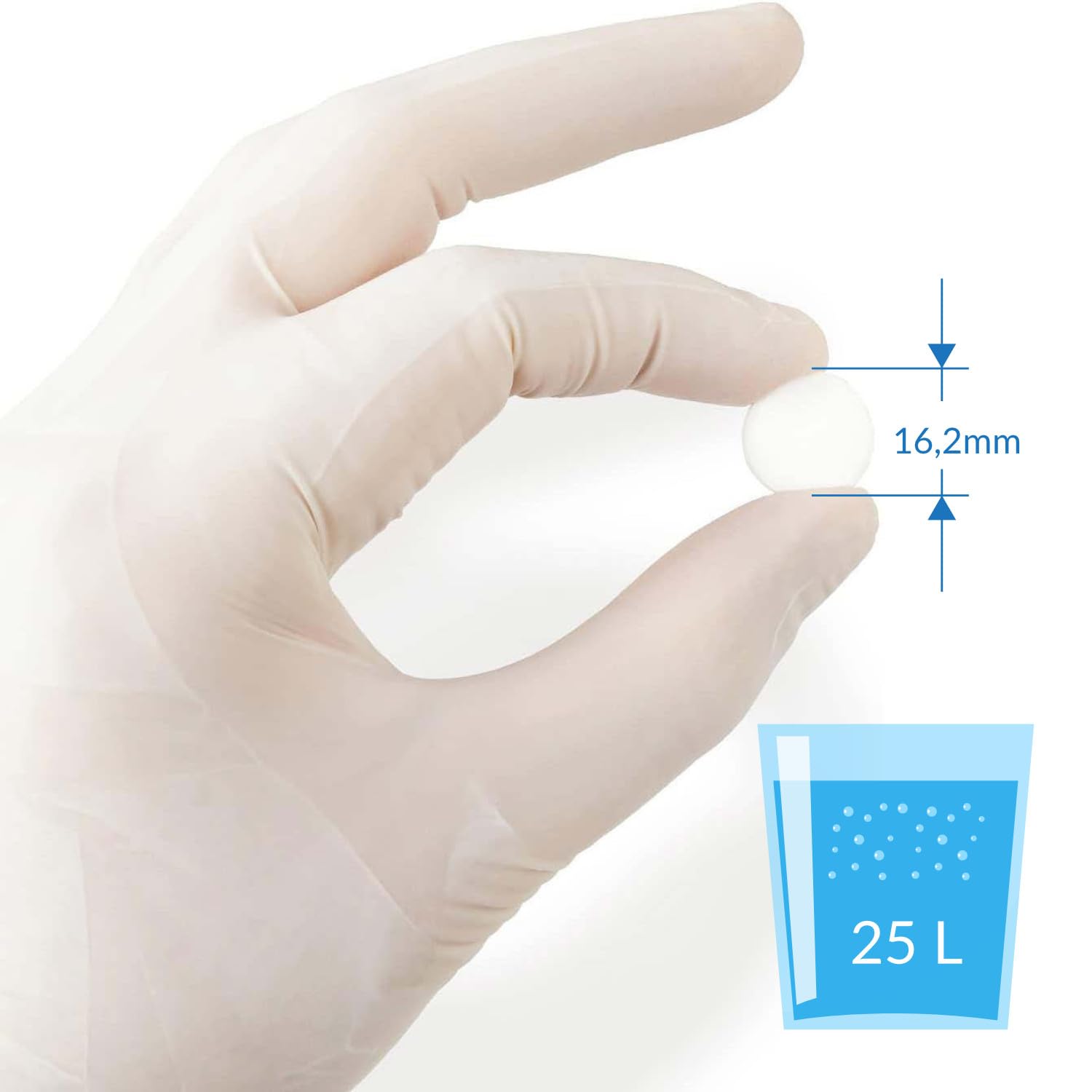 JB White Puritabs Sterinova 120x Wasser Rudergerät Tabletten gegen Algen, extra konzentriert, Chlortabletten zB geeignet für WaterRower, SportPlus, Skandika Wasserrudergerät (20 x 6)