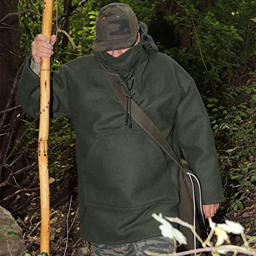 Winter Men's Leisure Jacket, Men's 70% Wool Heavy Coat, Hooded Sweatshirt for Men S-5XL2