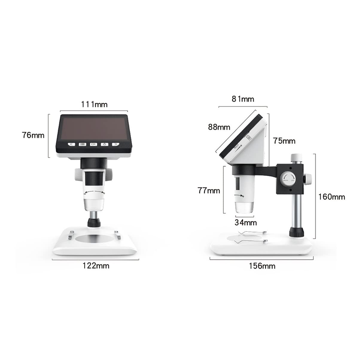 Microscopio digital 1080P, microscopio USB con aumento de 50X-1000X y 8 luces LED ajustables para monedas y otras visualizaciones detalladas