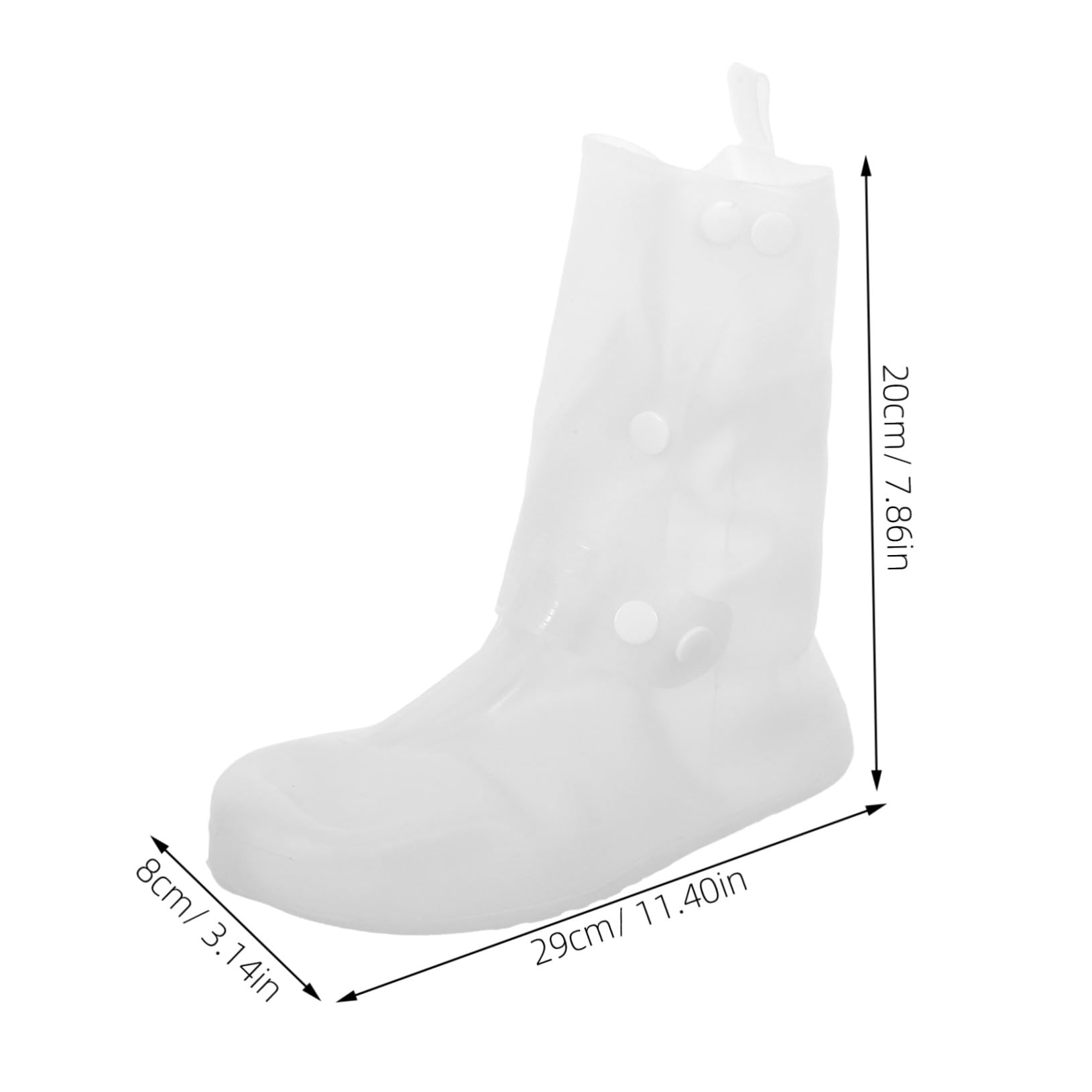 ibasenice 2 Pares de Zapatos Reutilizable Cubrezapatos Antideslizantes para Hombre y Mujer Fundas de Lluvia de Silicona para Ciclismo Senderismo y Viajes Talla