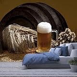 Mural De Papel Pintado 3D Barra De Bebidas Con Cerveza. 368(W)X254(H)Cm Póster De Pared Extraíble Peel And Stick, Fondo De Tv, Calcomanía Decorativa Para Pared, Arte De Pared Para Habitación D-8000229