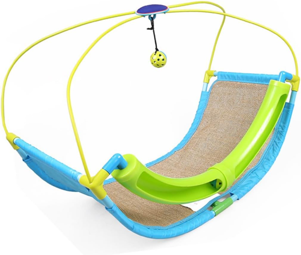 VICASKY Cat Hammock Bed with Small Bell Stylish Pet Hanging Bed Cushion for Cats and Kittens for High Places Easy to Store and Use as Chair Cradle