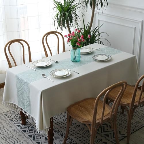 Nappe de table de jardin polyester lavable pour terrasse et intérieur