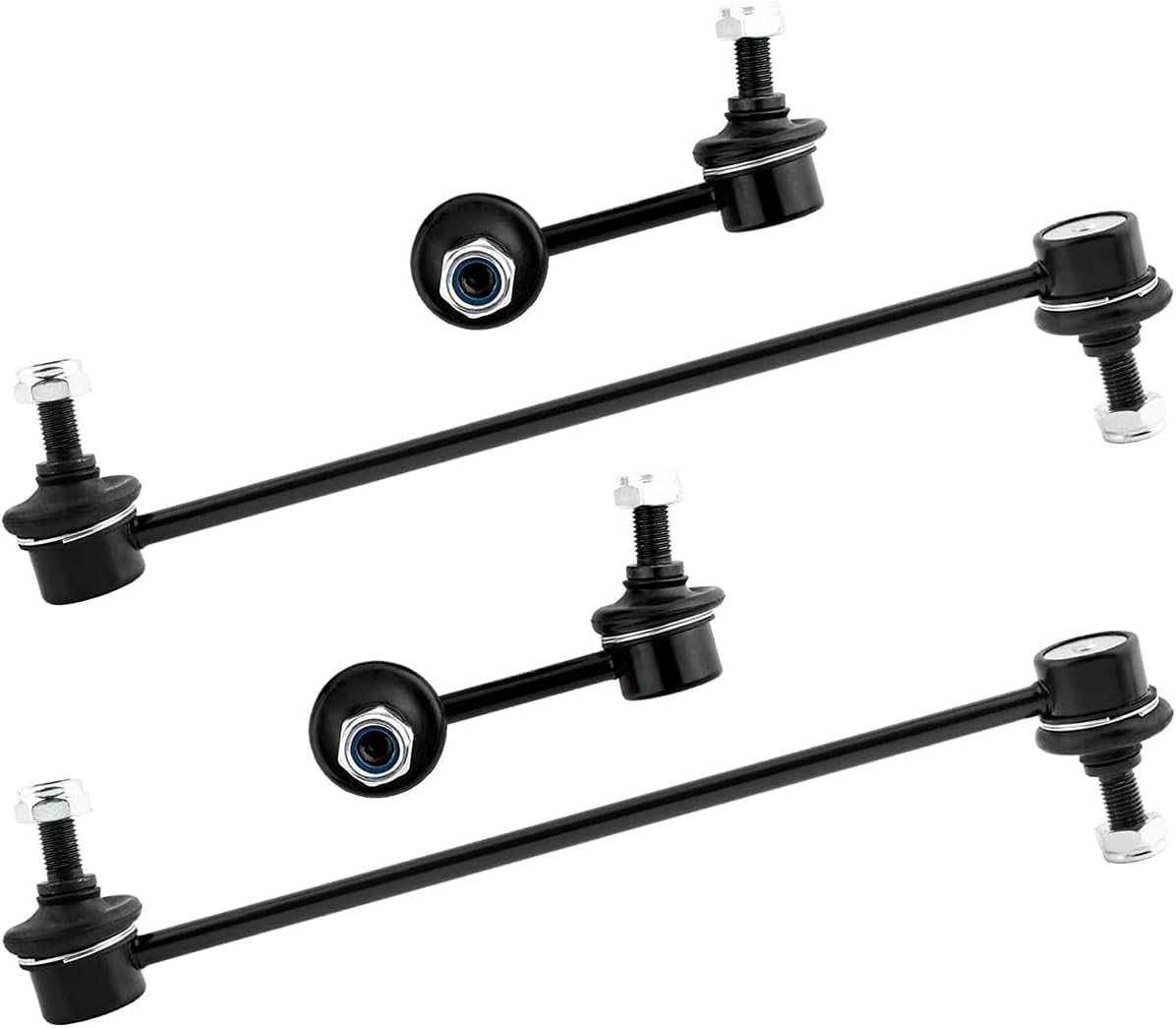 4Pcs Front & Rear Stabilizer Sway Bar End Links Kit Fit For Dodge Caliber 2007-2009, For Jeep Compass/Patriot 2007-2009 Replace# K750058 K750289 MN101368