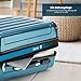 BEIBYE Zwillingsrollen 2048 Hartschale Trolley Koffer Reisekoffer in M-L-XL-Set in 17 Farben (Pale Green, Set)