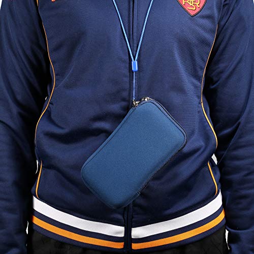 ZORSOME Neoprenowe etui na telefon do iPhone 12 Mini (5.4), SE 2020, 11 Pro, XS, X, 33355,5 cala, uniwersalna torba na telefon komórkowy z zamkiem błyskawicznym, paski na szyję, niebieskie