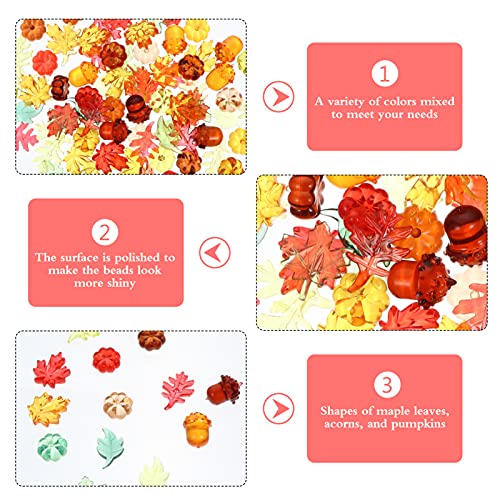 1 Set da 90 Pz Zucca Acrilica Gemme di Zucca