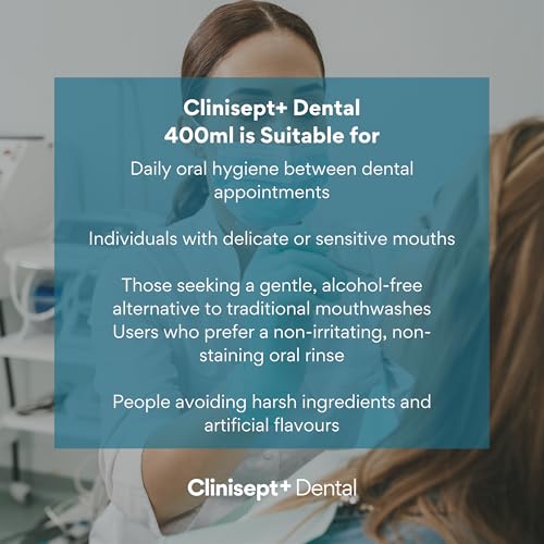 Clinisept Dental Mouthwash – Hypochlorous Acid Mouth Wash for Daily Oral and Dental Hygiene - Alcohol-Free, Fluoride Free Mouthwash, Non-Staining Oral Rinse (400ml) - Image 7