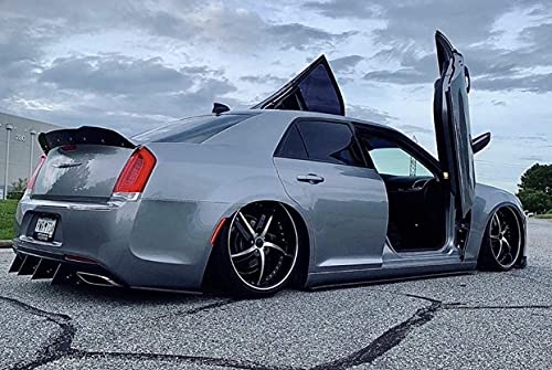 Rear Diffuser 6 Piece Kit V1 Compatible with Chrysler 300 2015-2021