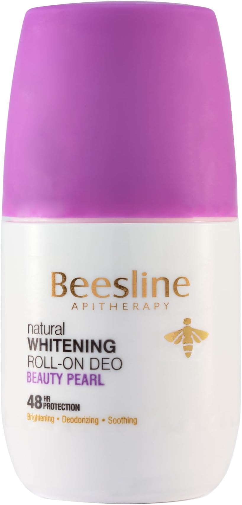 Beesline Whitening Roll On Deodorant For Unisex, Beauty Pearl, 48 Hours Antiperspirant Deodorizing, Soothing, 5-in-1 Formula, Suitable for Sensitive Skin, 50ml