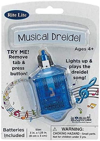 Rite LiteLTD The Musical Dreidel Lights Up - Assorted Colors - Single Piece