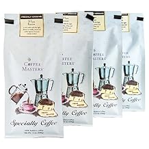 Coffee Masters Flavored Coffee, White Russian, Ground, 12-Ounce Bags Pack of 4