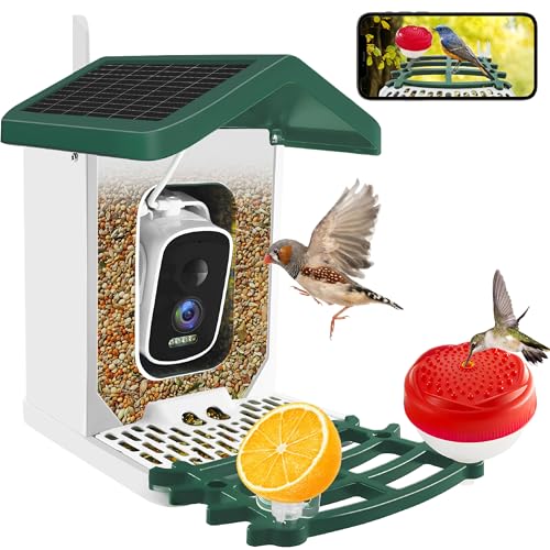 ImmSss Bird Feeder with Camera, Smart AI Identify Bird Species
