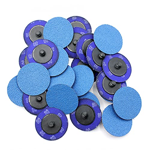 10x Schleifscheiben Körnung 120 Schleifpapier kompatibel mit Roloc 50mm Schleifscheibe Papierscheibe Schnellwechselscheiben für Schleifen, Polieren oder für Rostentfernung