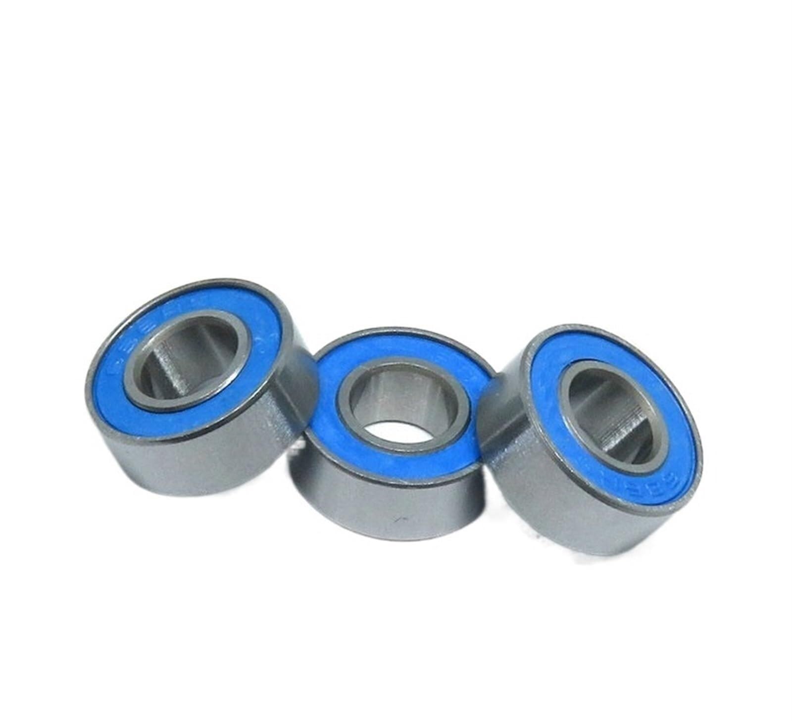 Bimetalowa uszczelka tarcza mikro łożysko zwykłe 10 sztuk 687-2RS 7x14x5mm niebieska gumowa miniaturowe kulkowe
