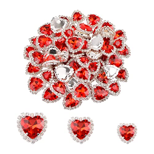 URROMA 30 Pieces Rhinestones Buttons Embellishments