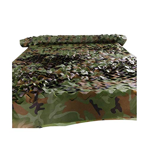 ZHJBD Camouflage Army Woodland Oxford Fabric Hunting Camping Net Sunscreen Nets Army Mesh Net Hunting Blind Lightweight Durable (Size : 3x4m)