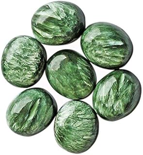 ABC Jewelry Mart 12X16 MM Amazing Quality Oval Shape, Beautiful Green Seraphinite Cabochon, Stone for Jewelry, Wholesale Price Seraphinite Stone, Gemstone Suppliers,