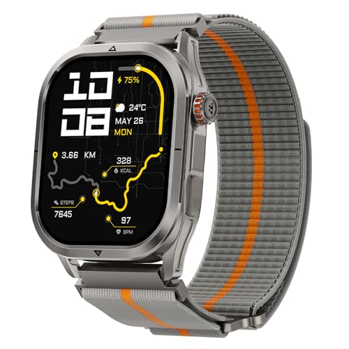 Bracelet tressé 22 mm KOSPET Magic P10 R10 montre connectée gris - 3