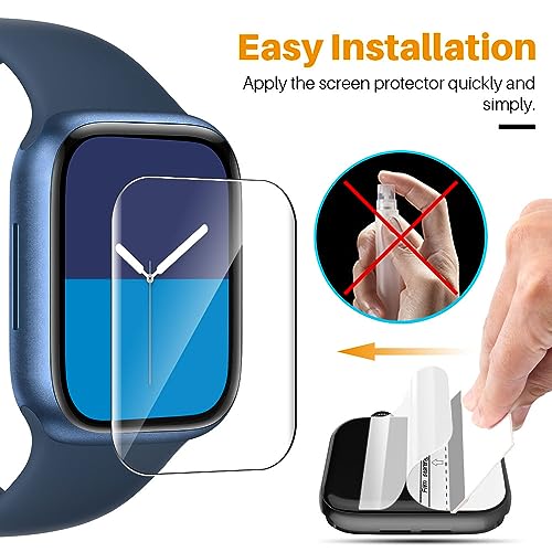 Image of LK 8 Pack for Apple Watch 44mm Screen Protector Series 6 /5 SE2 [Upgrade Soft Film] [Self-Healing] Ultra-thin Film, Screen Protector Apple Watch 44mm, Anti-Scratch, Touch Sensitive